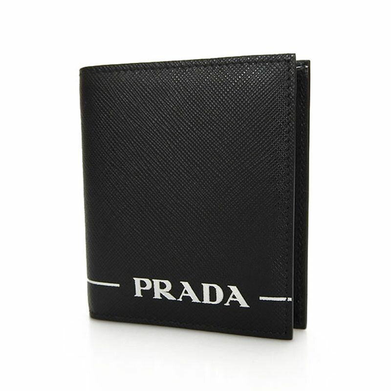 Prada Card Case 2mo004 Leather Black Nero Simple Logo Men Prada