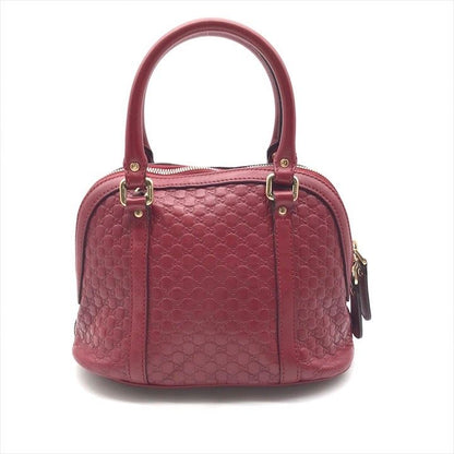 Gucci Micro Guccissima 2-Way Mini Compact Shoulder Bag Red Leather
