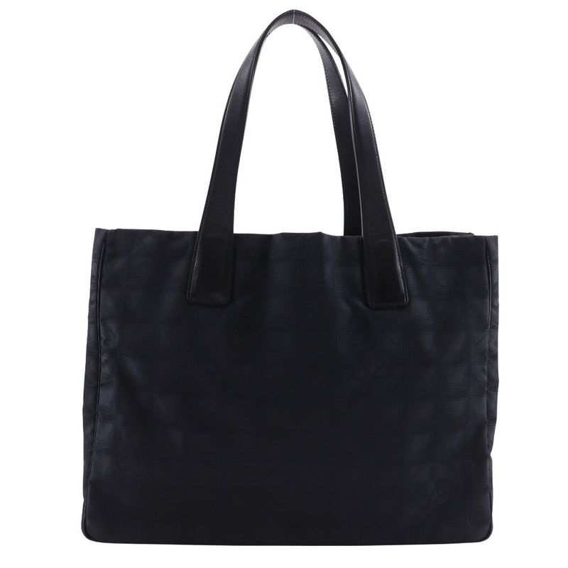 Chanel Tote MM New Travel Line A15991 Nylon Canvas Black Ladies Tote Bag