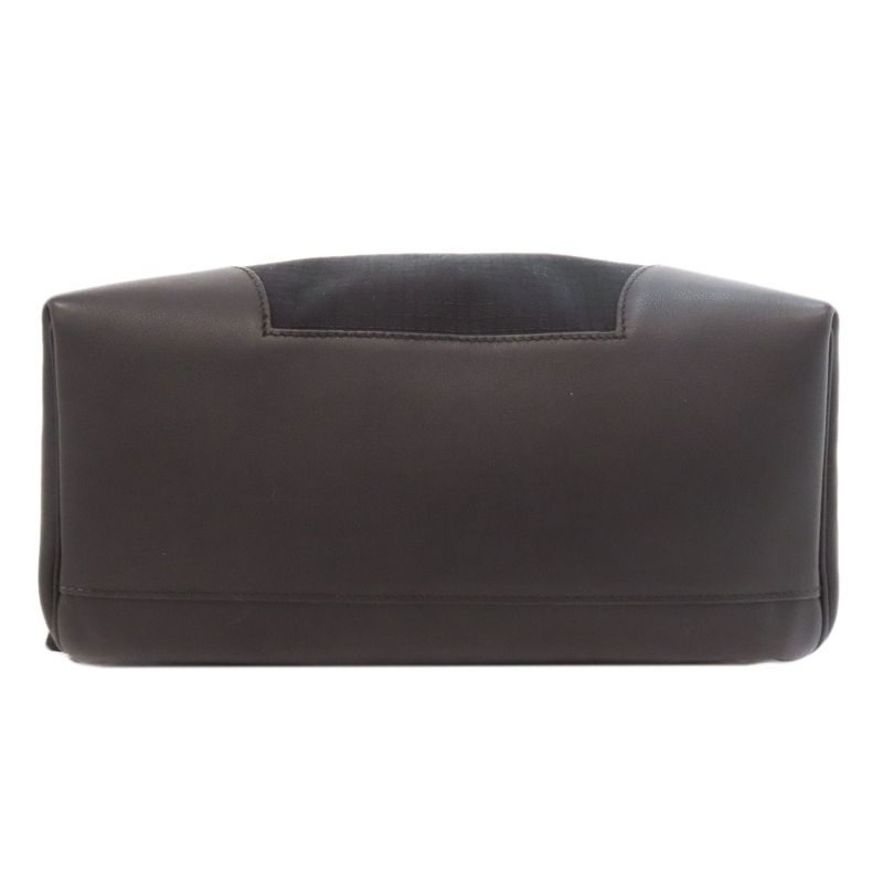 Hermes Allback Silver Hardware Backpack Daypack Canvas Calf Women