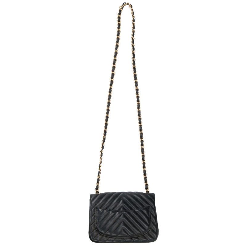 Chanel A35200 Mini Matelasse 18 V-stitched Leather Chain Shoulder Bag For Men