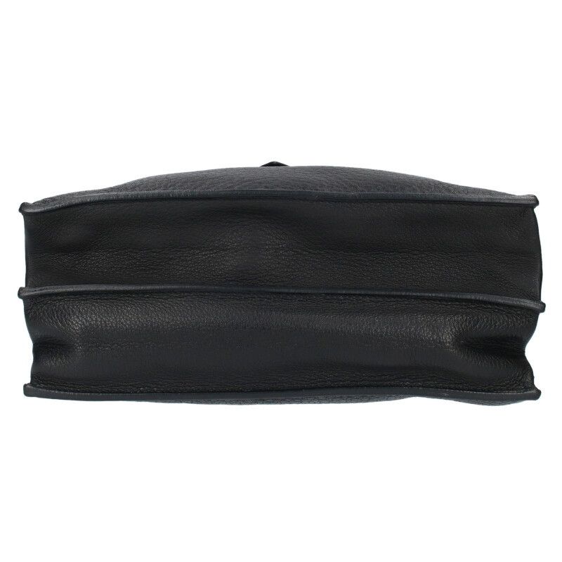 Hermes Sac A Depeches Dplg100 □F Engraved Silver Hardware Leather Shoulder Bag