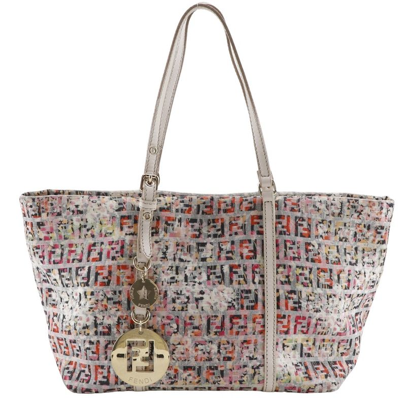 Fendi Zucchino 8bh214 Canvas Pink Ladies Tote Bag