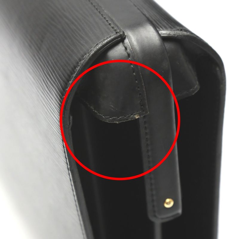 Louis Vuitton M54352 Epi Briefcase Fermoir Business Bag Louis Vuitton Black