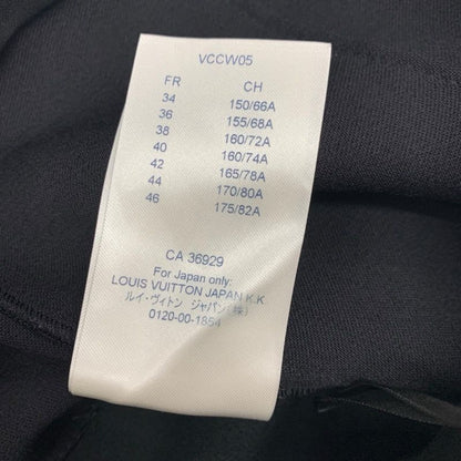 Louis Vuitton Bottoms Wool Pants Logo Black Silver