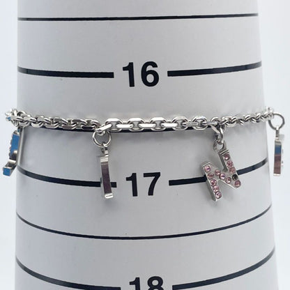 Celine Triomphe Charm Bracelet Logo 25-1081s