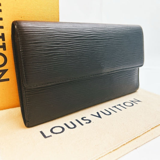 Louis Vuitton Porte Tresor International Trifold Epi Leather Wallet