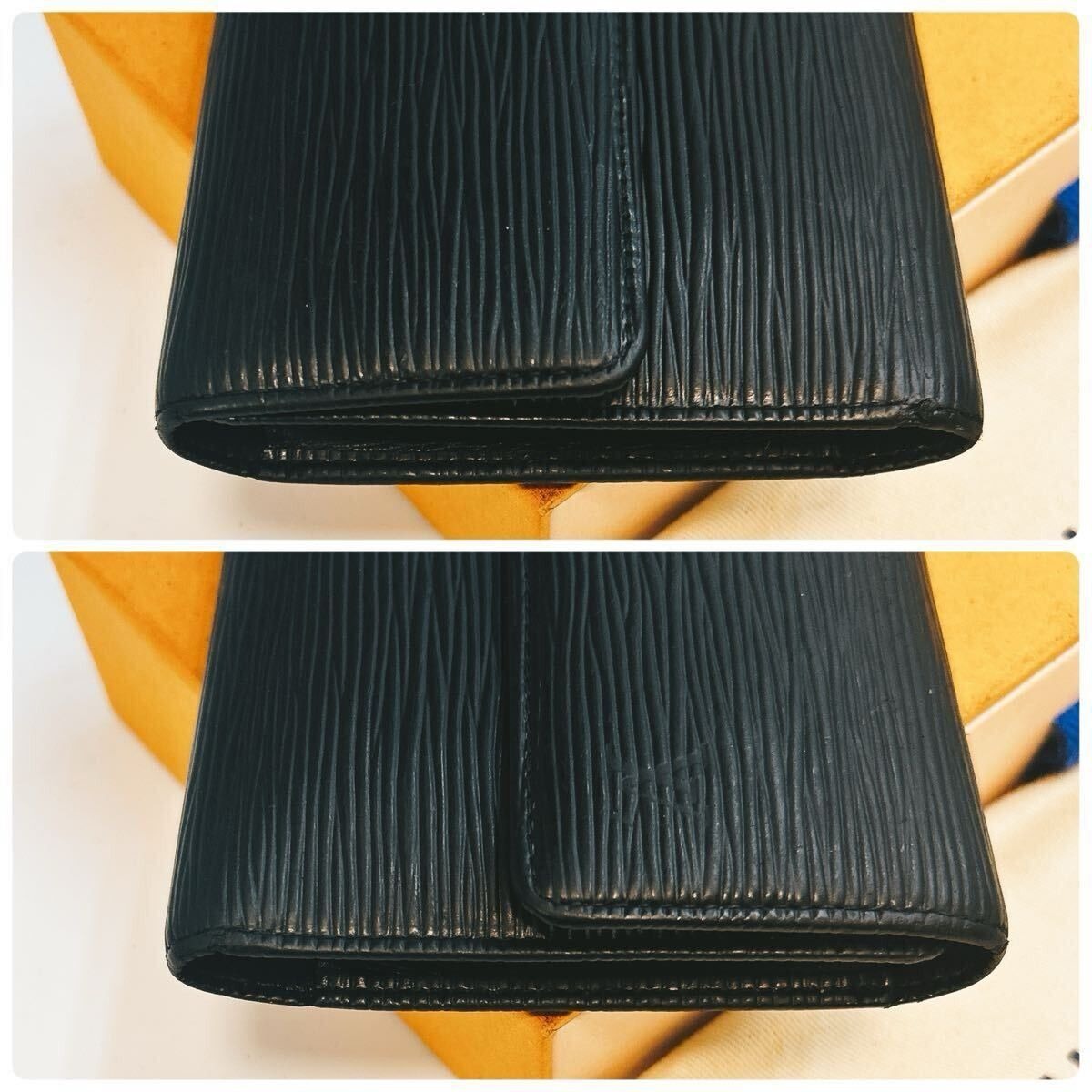 Louis Vuitton Porte Tresor International Trifold Epi Leather Wallet