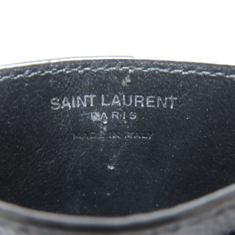Saint Laurent V-stitch Logo Card Case Calf Women
