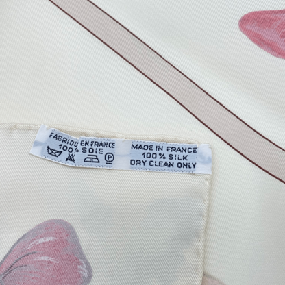 Hermes Carre 90 Silk Scarf La Danse La Danse Ballerina Beige