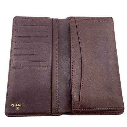 Chanel Matelasse Long Wallet Long Wallet Branded Card Holder Coin Purse Black