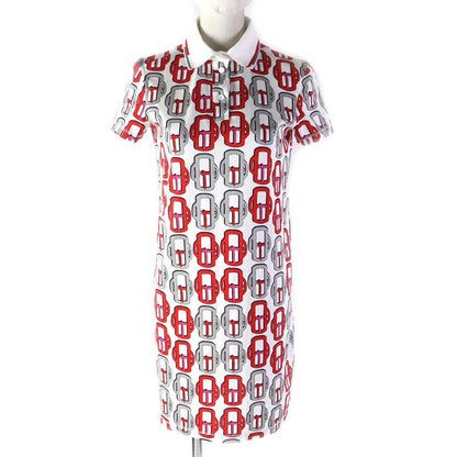 Hermes Bouclerie Moderne Jersey Modern Buckle 100% Cotton Serie Button Short