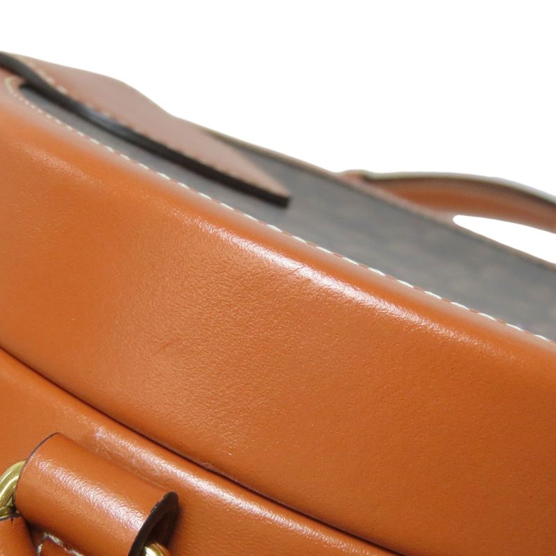 Celine Tambour Triomphe Shoulder Bag PVC Calf Women