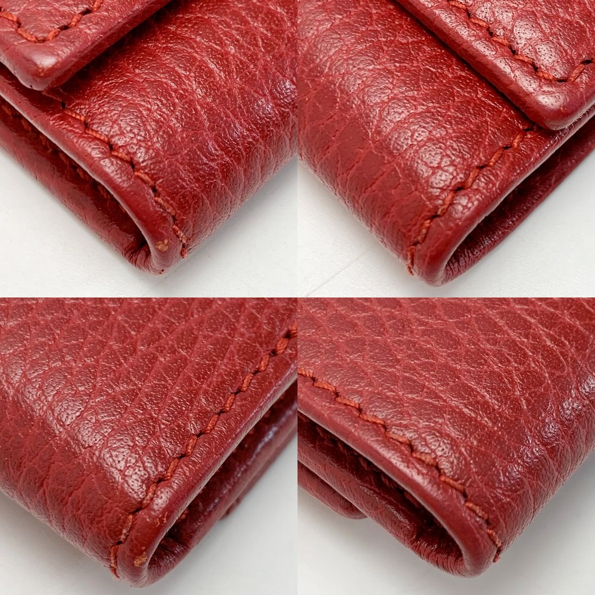 Gucci Petitmarmont Leather 456118 Red Key Case Key Holder