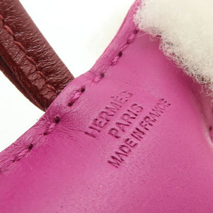 Hermes Buddy Charm Mouton X Anion Agno Milo Rose Purple X Rouge Gleau X Ecru