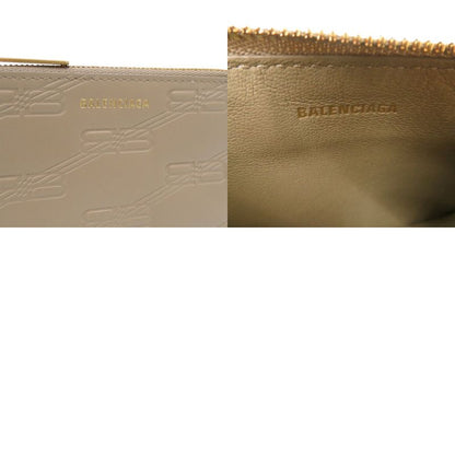 Balenciaga Bbmonogram Fragment Case Card Case Embossed 717784 Coin Case Leather