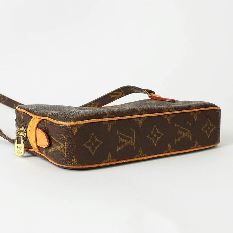 Louis Vuitton Shoulder Bag Pochette Marly Bandouliere Brown Rank A