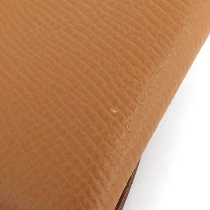 Hermes Bastia Gold Vo-epson Coin Case D Engraved 2019 Brown
