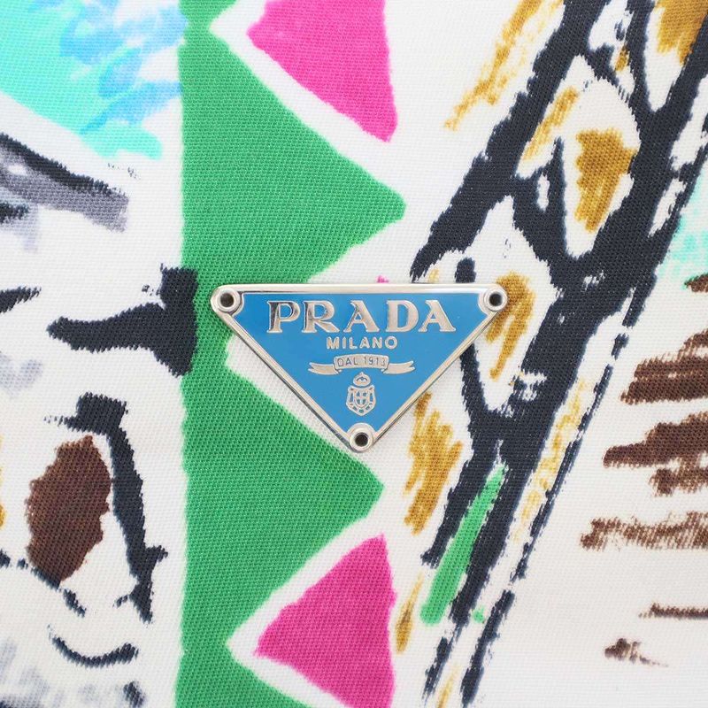 Prada Draw String Bag Graphic Design Draw String Ring Bag Pouch Mix