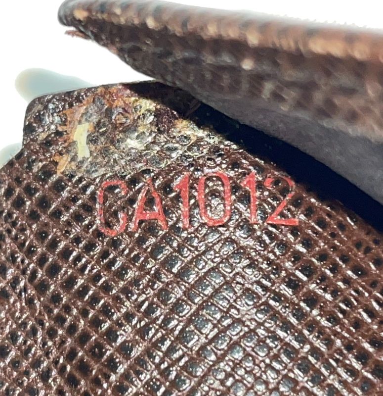 Louis Vuitton Damier Portefeuille Marco Folded Wallet N61675 Ebène (brown) Made