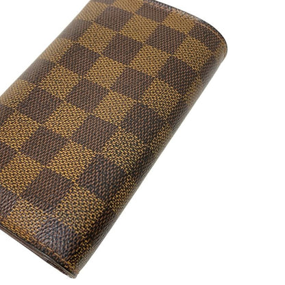 Louis Vuitton Damier Porte Monnaie Vieux Trésor N61730 Ebène Leather