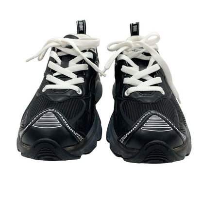 Christian DIOR Vibe Sneakers Shoes Leather Rubber Black White Black Logo Mesh