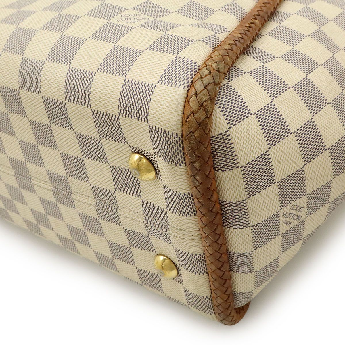 Louis Vuitton Damier Azure Propriano Tote Bag Shoulder Bag Semi Shoulder Fringe