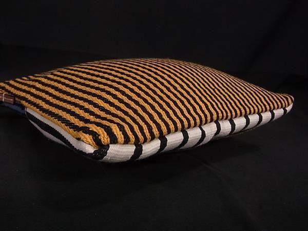 Loewe Pauraz Ibiza Anagram Canvas Stripe Shoulder Bag Crossbody Ivory