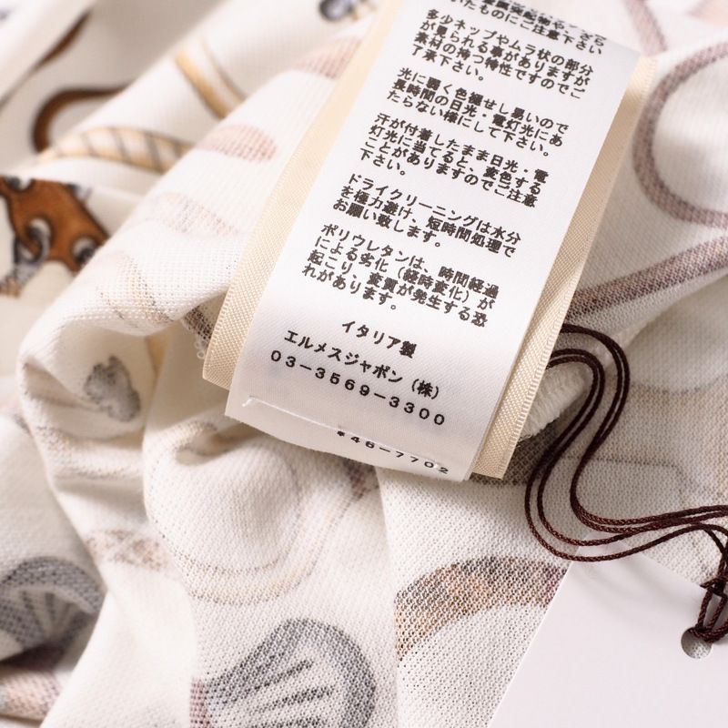 2024ssHermes Dress Size 40 Panoply De Cuir Deer Print Dress Made In