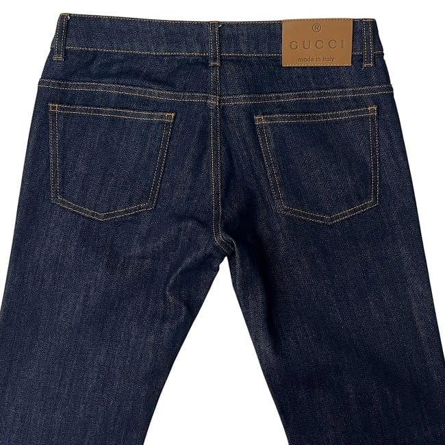 Gucci Denim Pants Navy Blue 338501 Excellent Condition 40 Denim Preowned