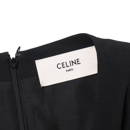 Celine Dress Size 36 V-neck Draped Dress Volume Sleeves Made In France 20251021