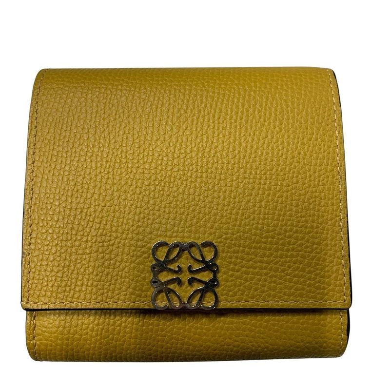Loewe Anagram Flap Wallet Bifold C821 L57 X01 Yellow Series 3727