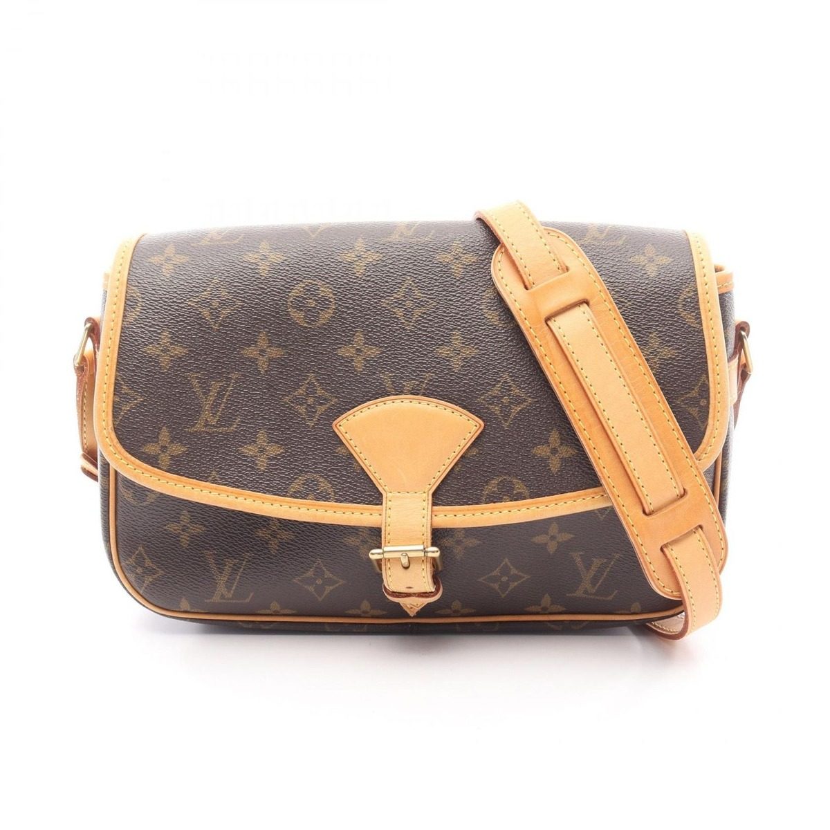 Louis Vuitton Shoulder Bag Sologne Canvas Leather