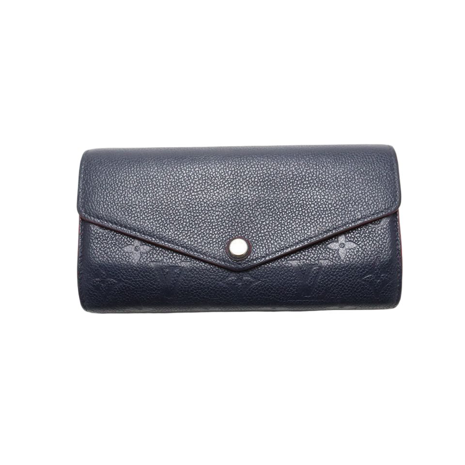 Louis Vuitton Monogram Empreinte Portefeuille Sarah Leather Bifold Wallet