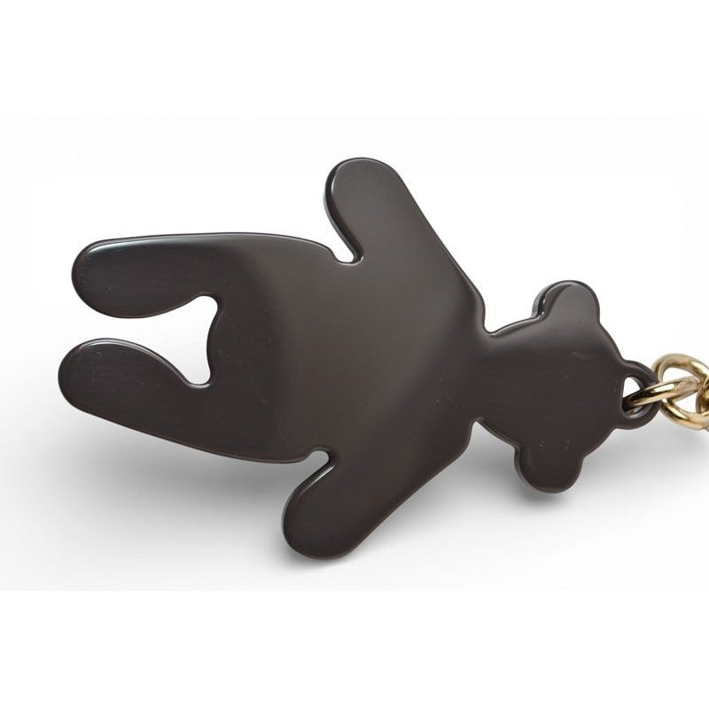 Gucci Key Ring Holder Charm Teddy Bear Swarovski Rhinestone Gray — view 6