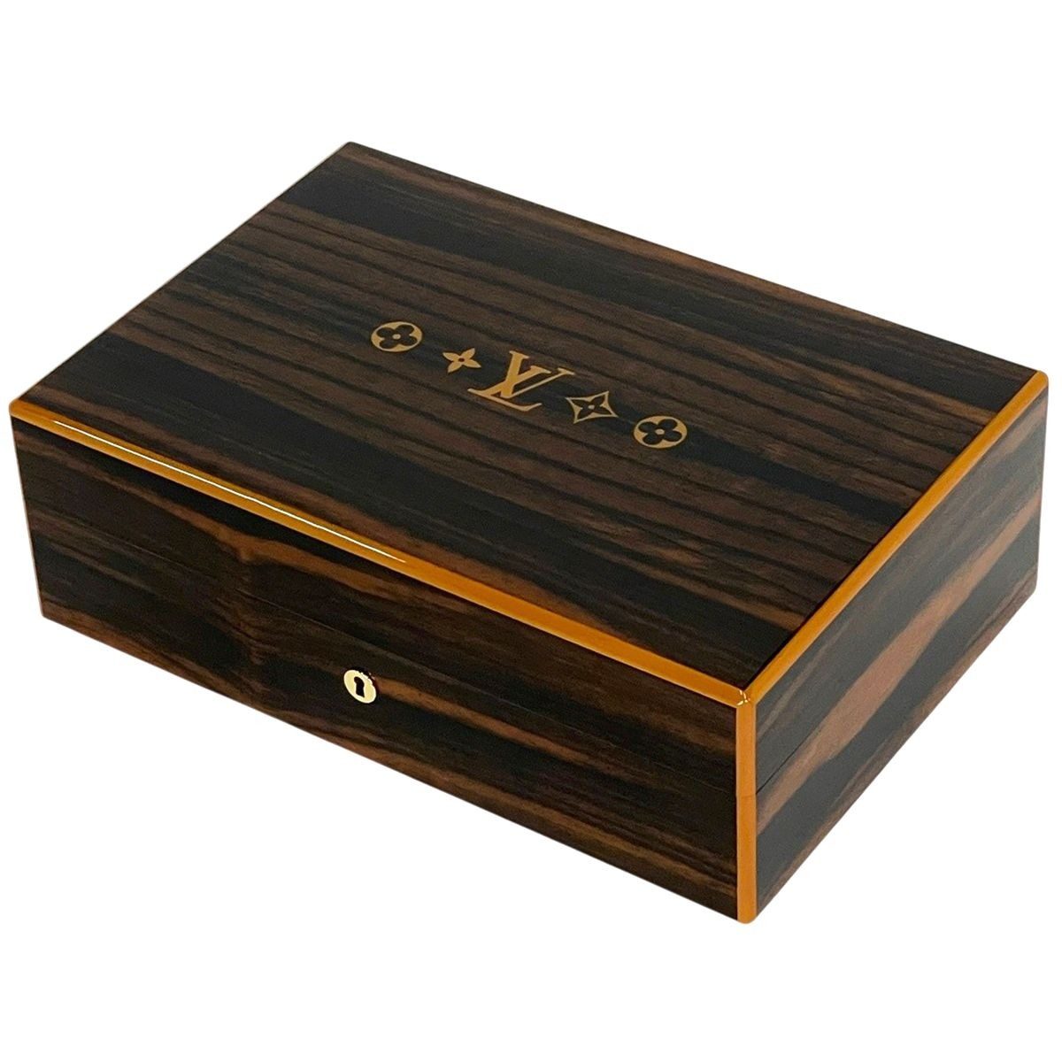 Louis Vuitton Monogram Box Trunk Wood Brown