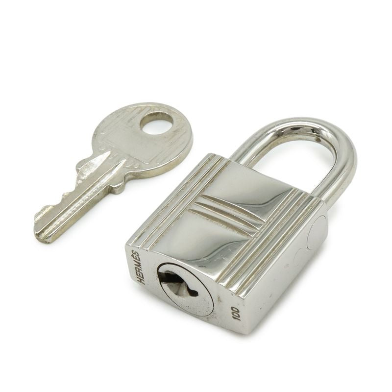 Hermes Cadena Padlock No.100 key Metal Silver