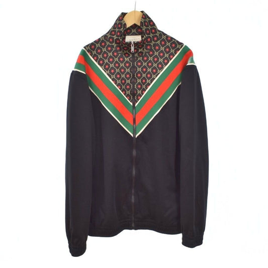 Gucci GG Star Oversize Jersey Track Jacket S Black