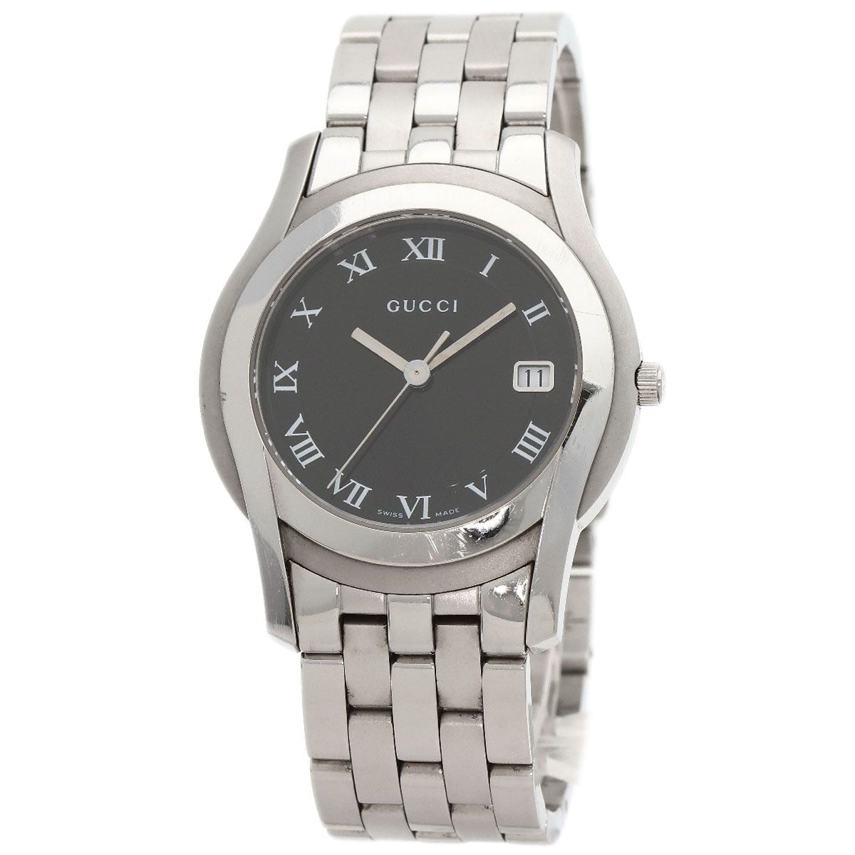 Gucci Round Face Watch SS