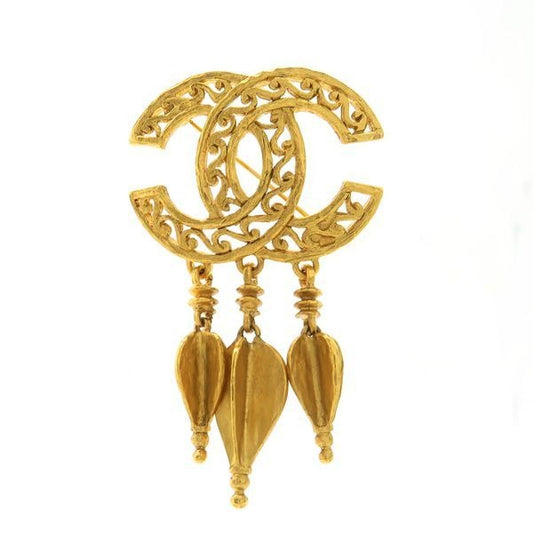 Chanel Brooch 95 A Vintage Coco Mark GP