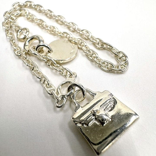 Hermes Amulet Kelly Bracelet Silver