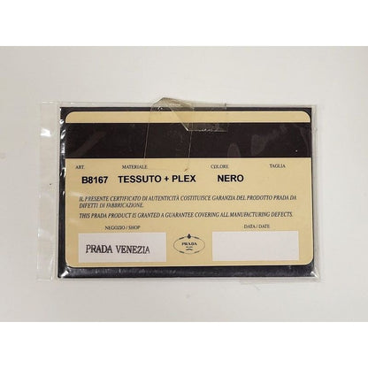 Prada Handbag B8167 Tessuto Nylon Plastic Nero Black — view 10