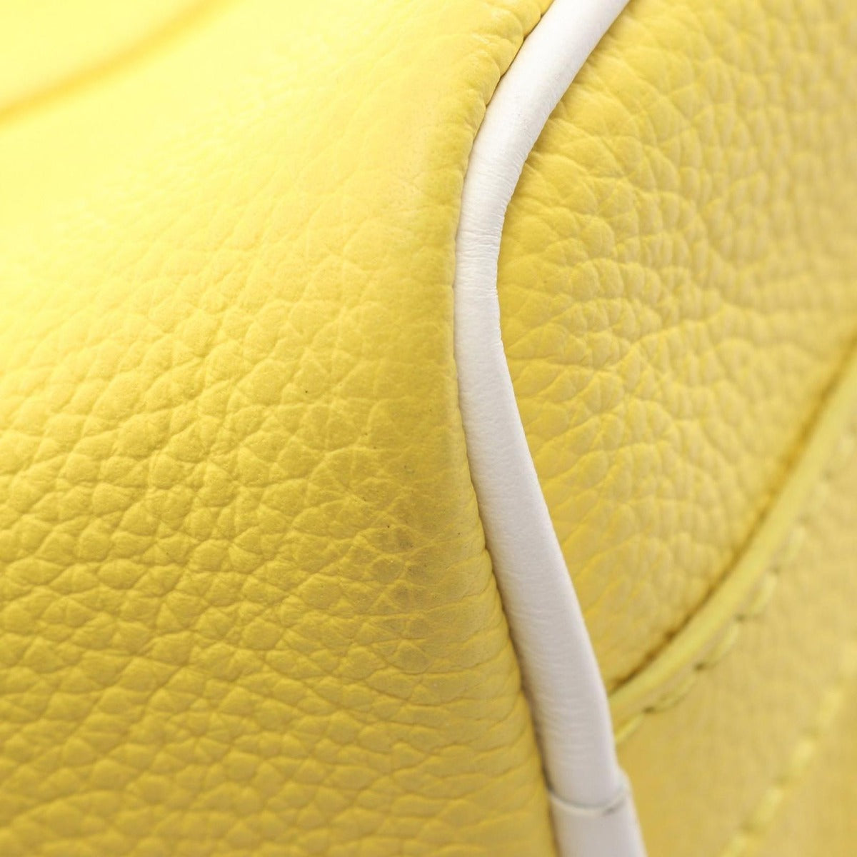Louis Vuitton Handbag Keepall XS Everyday LV Leather Yellow White — view 6
