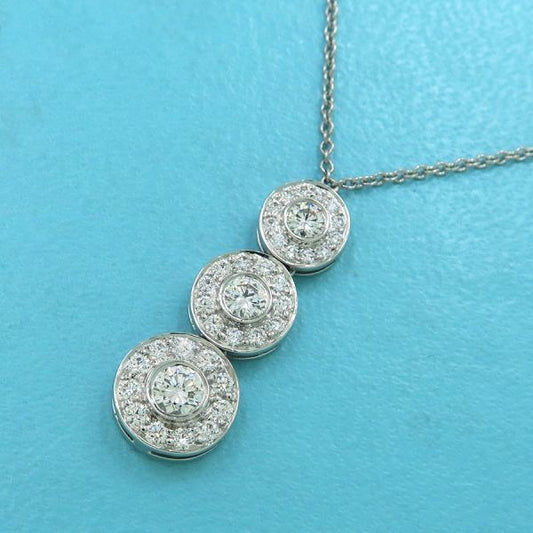 Tiffany & Co Sir Cles Dot Triple Drop Diamond Necklace