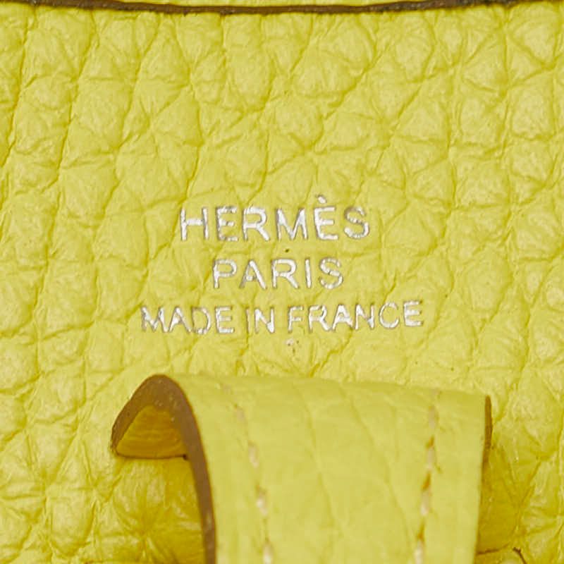 Hermes Evelyn TPM Lime Silver Hardware Taurillon Clemence Ladies Hermes