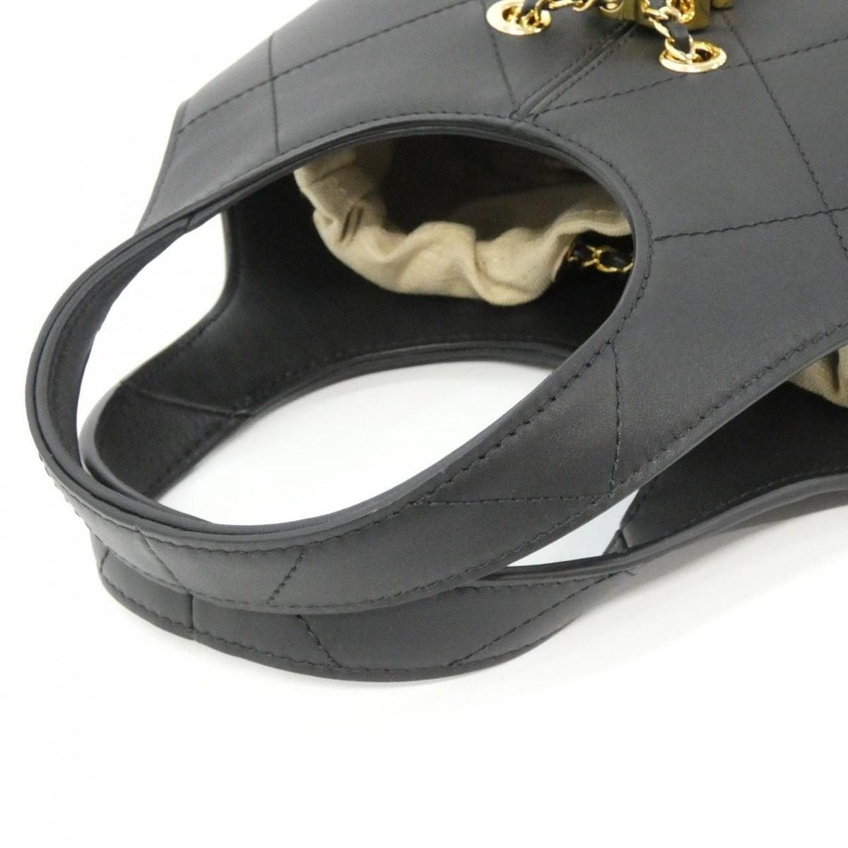 Chanel Bag Handbag Gold — view 6