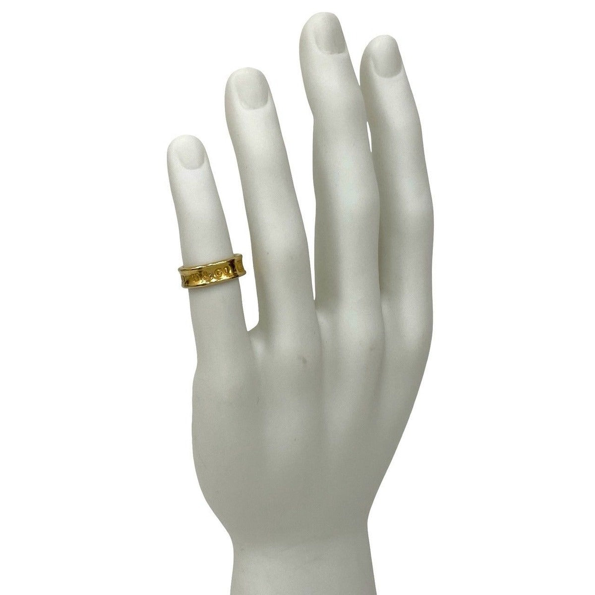 Tiffany & Co Narrow Ring 750 18K Yellow Gold — view 2
