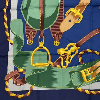 Celine Scarf Silk Chain Harness Multicolor