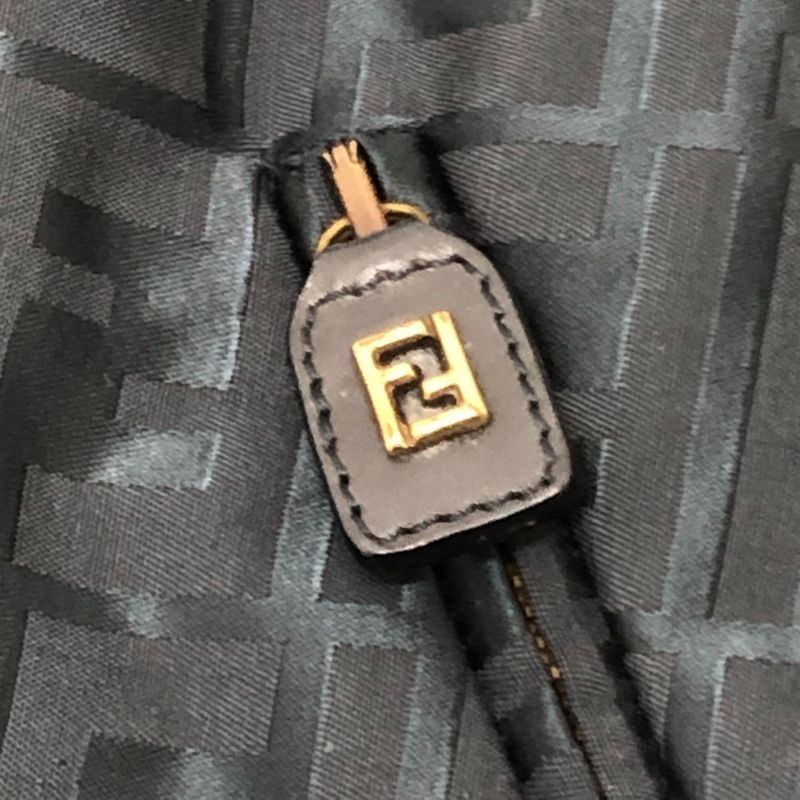 Fendi Nylon Jacket Zucca Pattern Nylon Blue