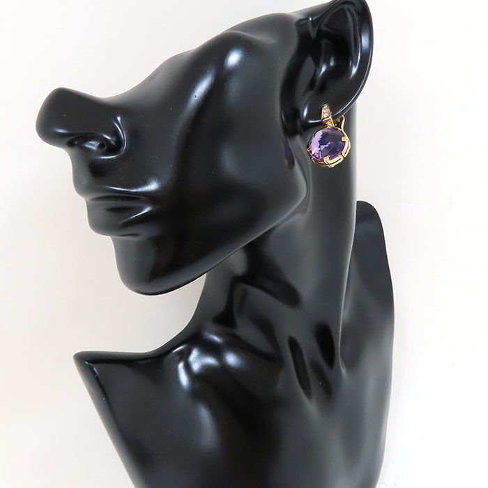 Bvlgari Bulgari Parentesi Amethyst Cocktail Earring Or855246 18K Pink Gold 750